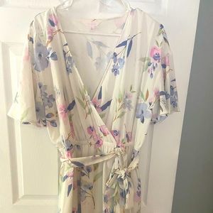 White floral dress